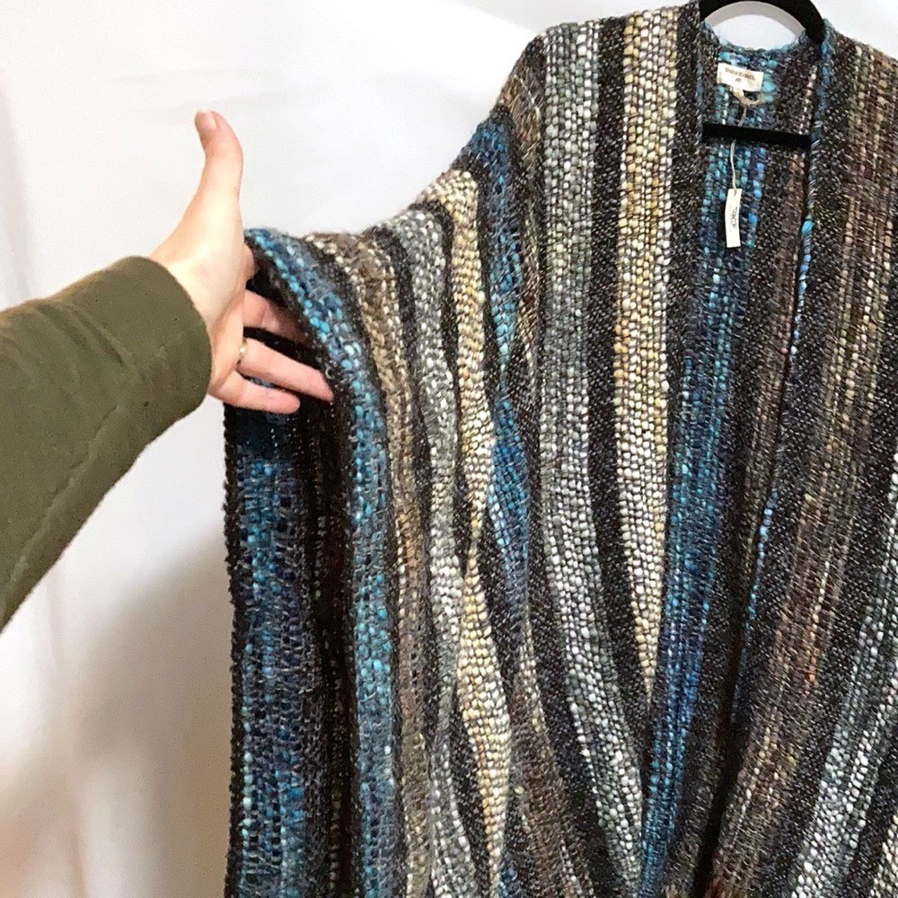 World Market Woven Wrap Poncho - Picture 4 of 5